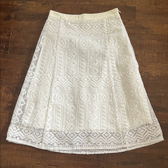 Madewell Dresses & Skirts - Madewell White Lace A-Line Skirt